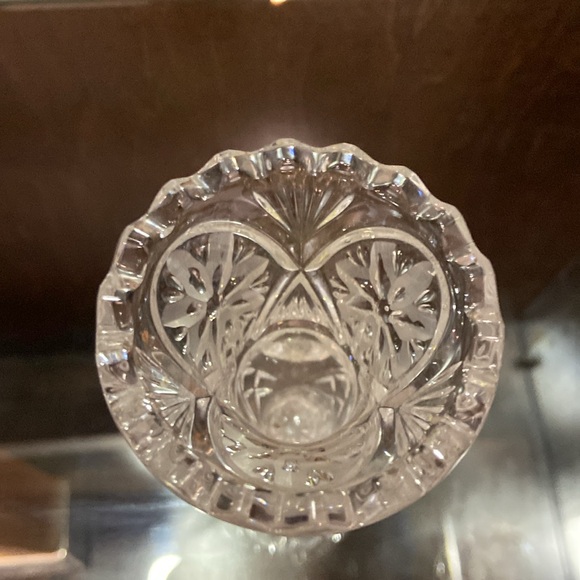 Vintage Crystal Vase, 4.5” tall - Picture 5 of 6